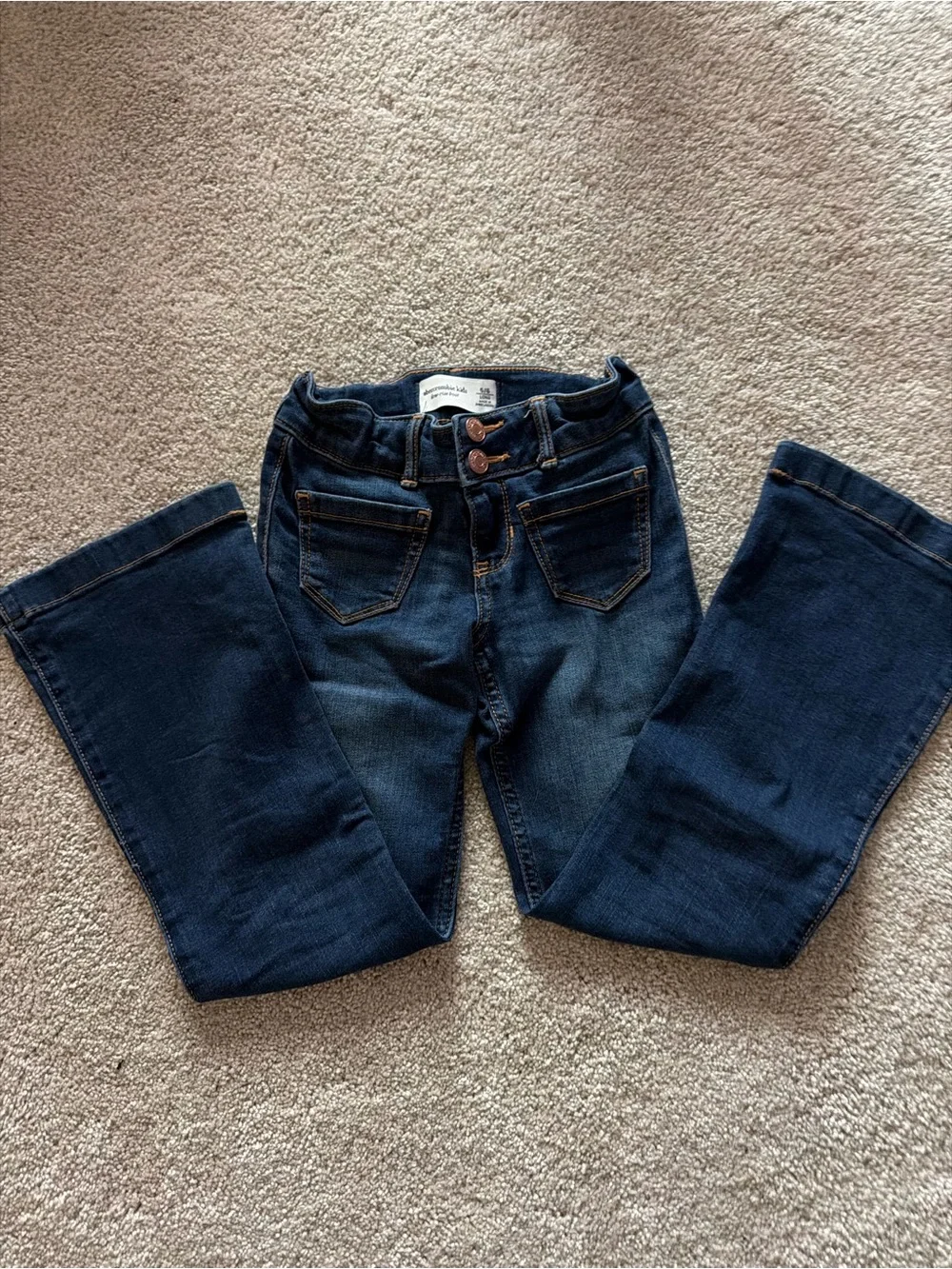 abercrombie kids Dark Blue Flare Leg Jeans